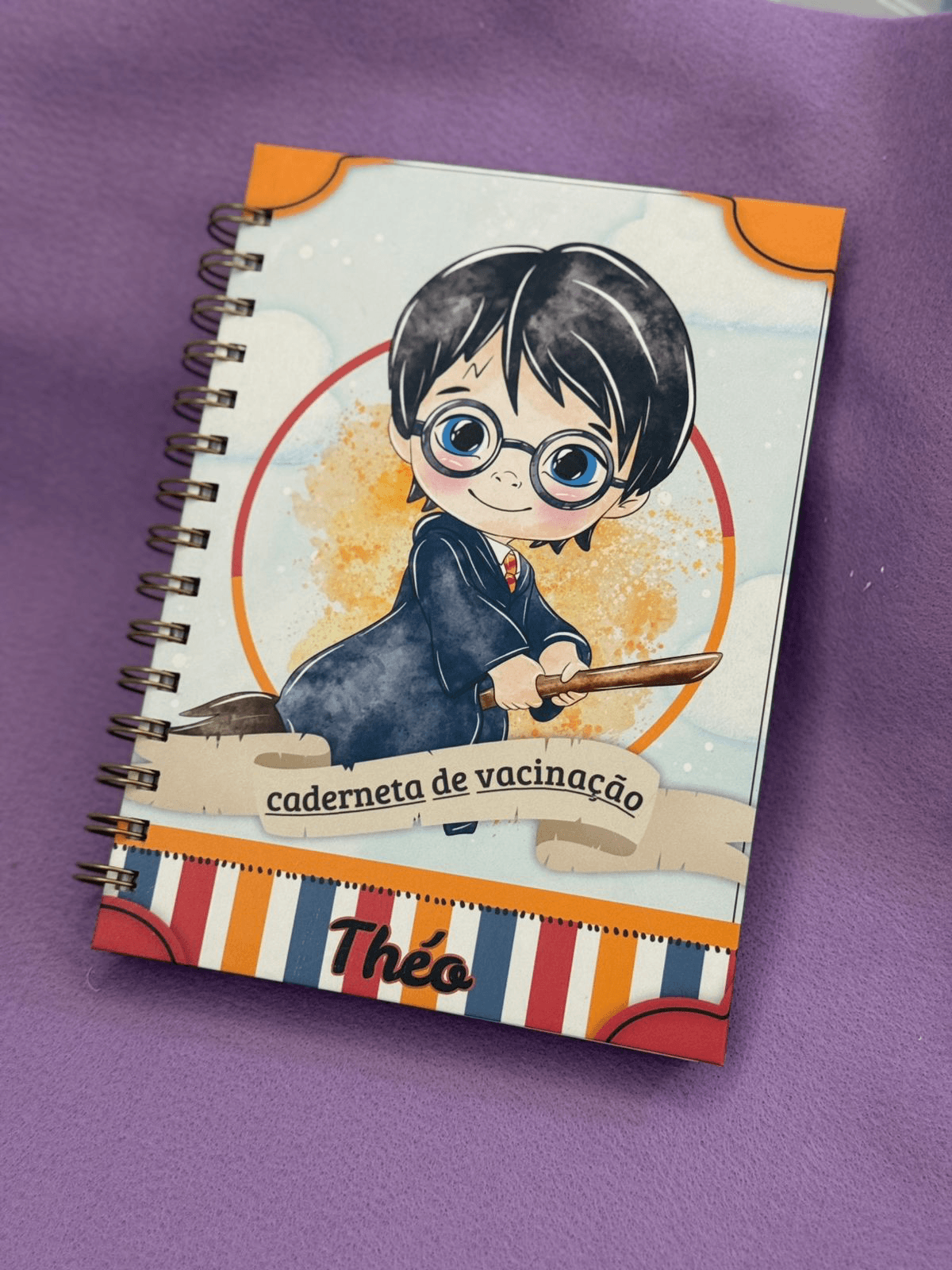 Caderneta de vacinação personalizada tema Harry Potter